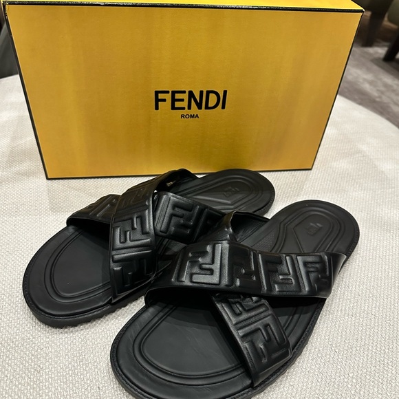 Fendi Male Slides Size 13 - Picture 2 of 4